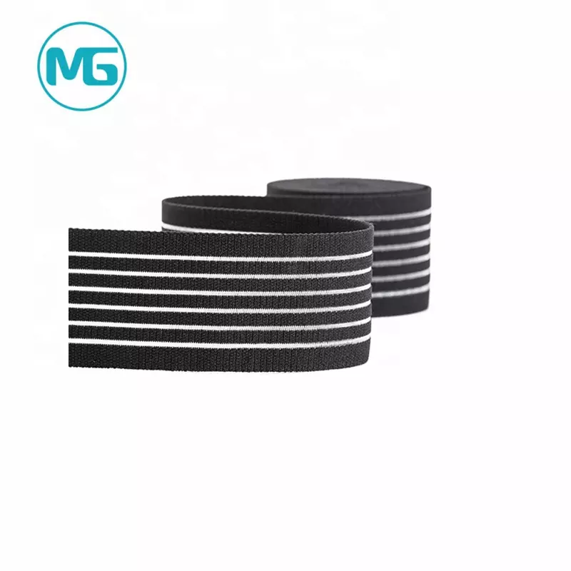 50MM*1.7MM伸缩尼龙高速中空松紧带(环保) / 50MM Wooly Stretch Nylon Breathable Elastic Band