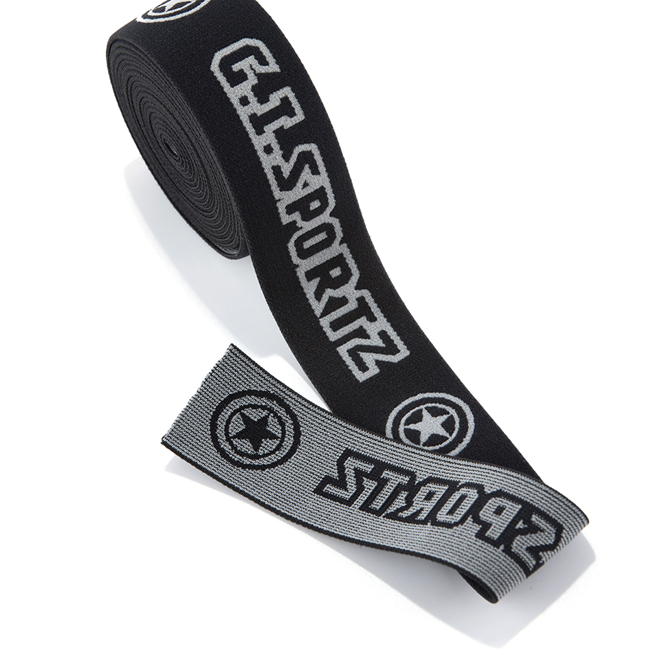 38MM*1.8MM伸缩尼龙单毛面提花松紧带 / 38MM Wooly Stretch Nylon Jacquard Elastic Band