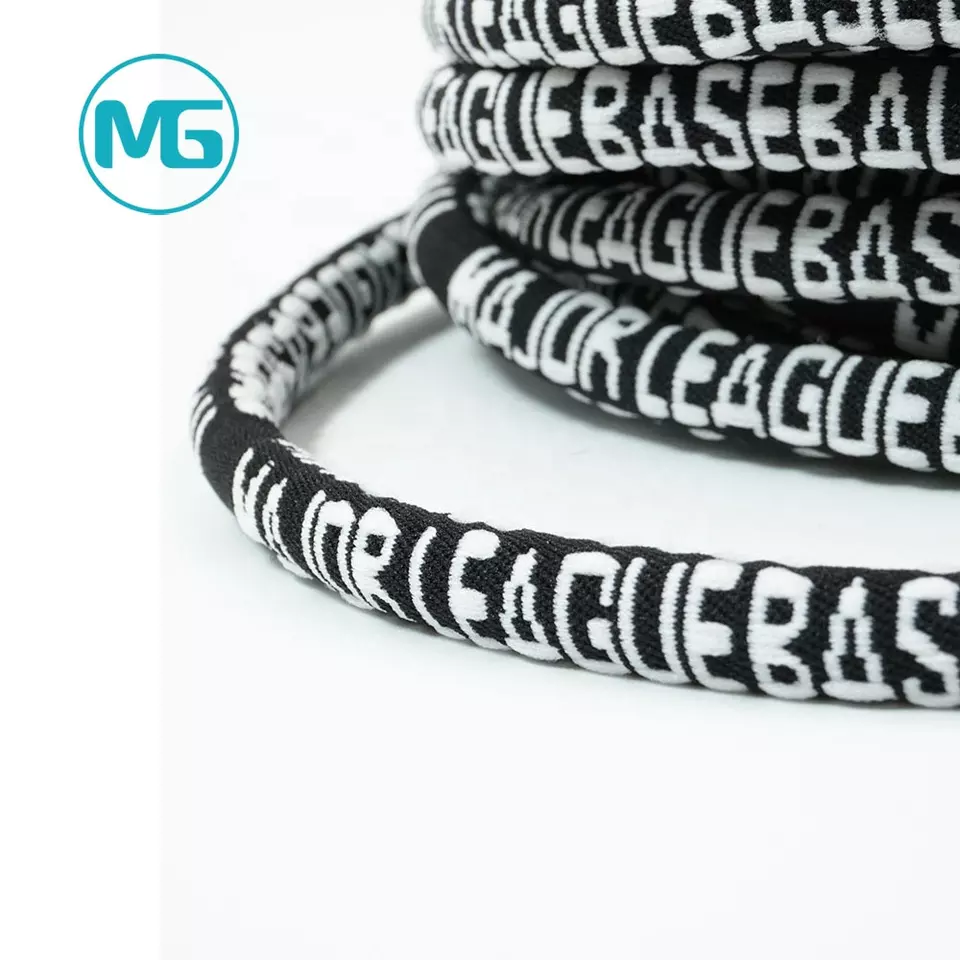 8MM伸缩尼龙提花绳 / 8MM Wooly Stretch Nylon Jacquard Round Cord For Hoodie Pants