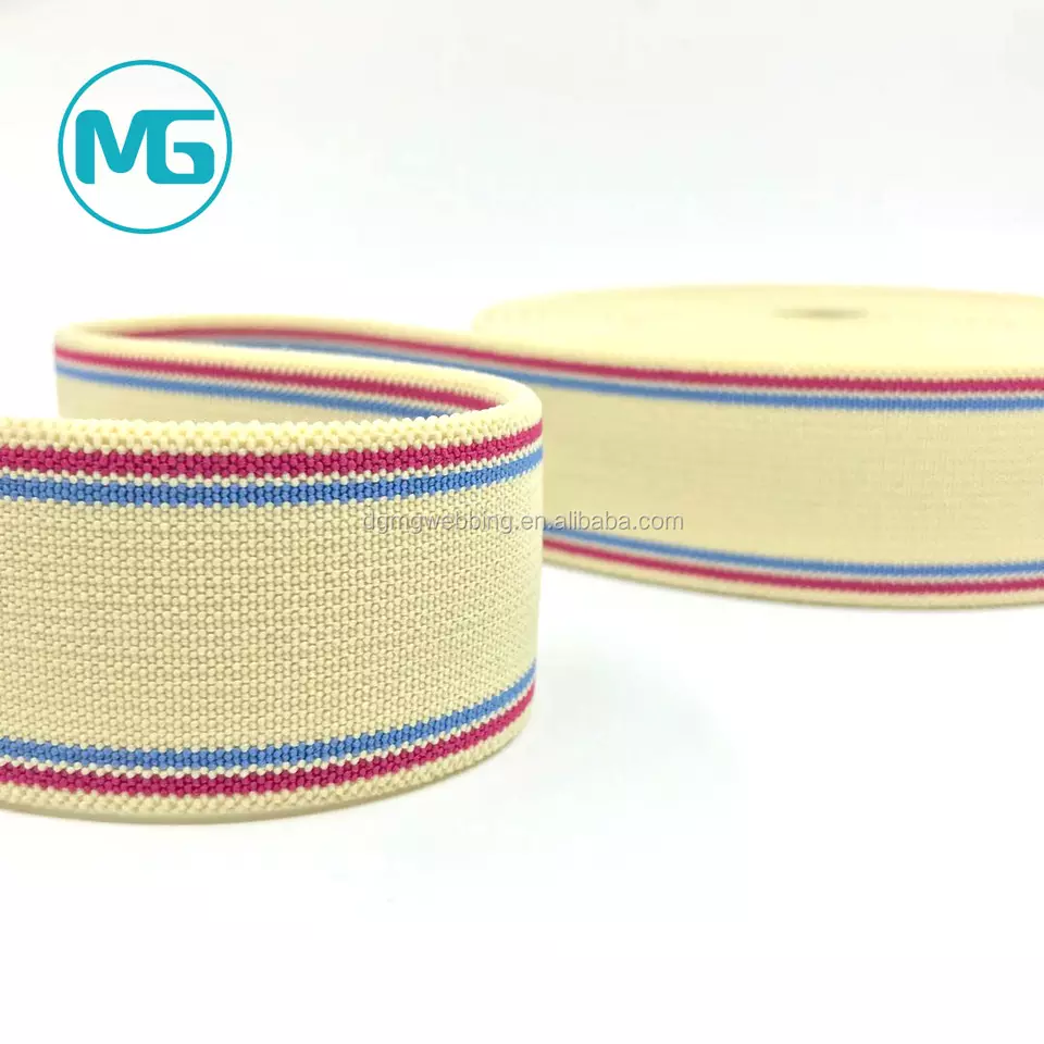 75MM*3.2MM特多间色强力松紧带 / 75MM Polyester Multi Color Woven Elastic Band