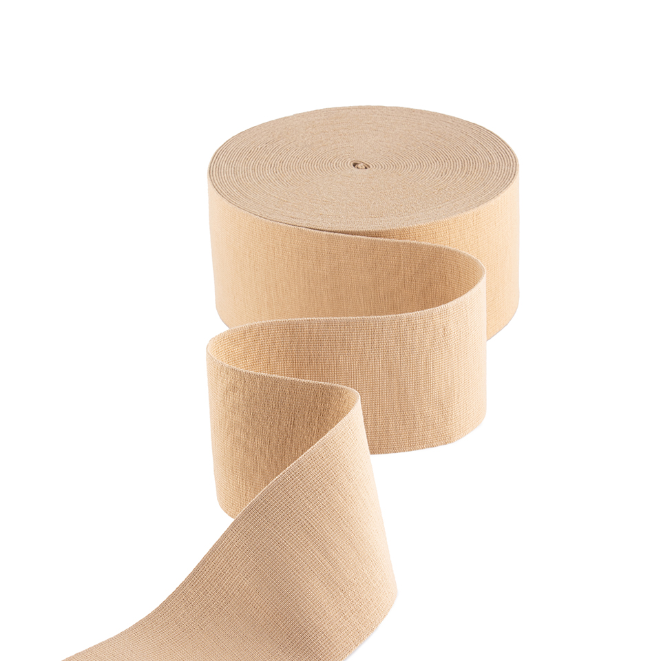 90MM*1.4MM伸缩尼龙针织松紧带(环保) / 90MM Wooly Stretch Nylon Knitting Elastic Band