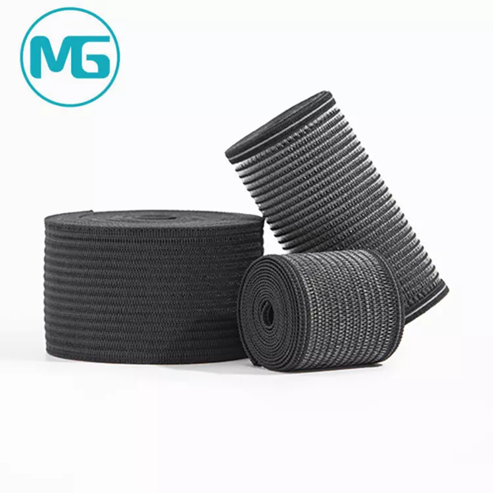 2''*1.2MM伸缩尼龙针织牛筋松紧带(环保) / 2 Inch Wooly Strech Nylon Knitting Breathable Elastic Band