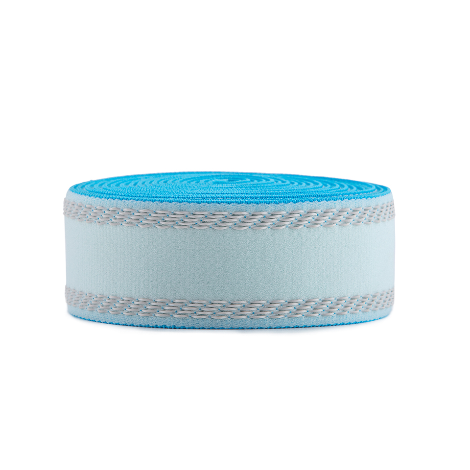 40MM*2.4MM伸缩尼龙浮胶间色高速松紧带(浮10条橡筋) / 40MM Wooly Stretch Nylon  Non-Slip Jacquaard Elastic Band