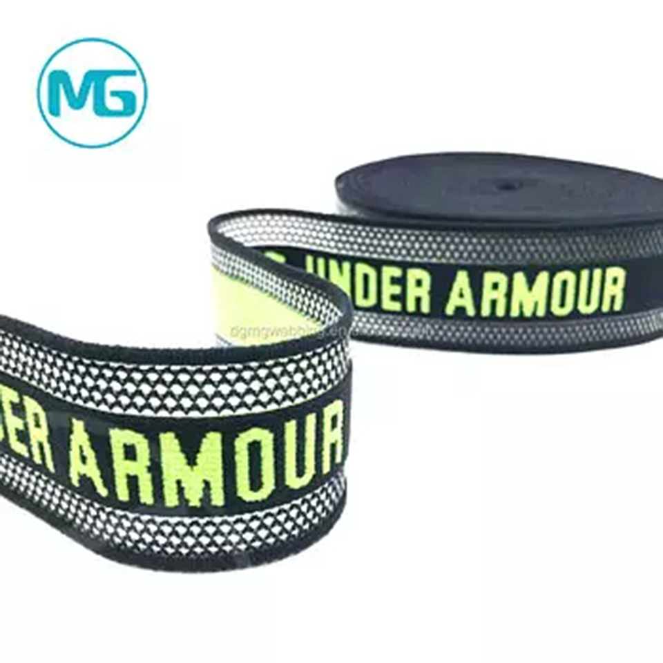 4cm定制尼龙提花机织印花平弹力带 / 4cm Custom Nylon Jacquard Woven Printed Flat Elastic Band