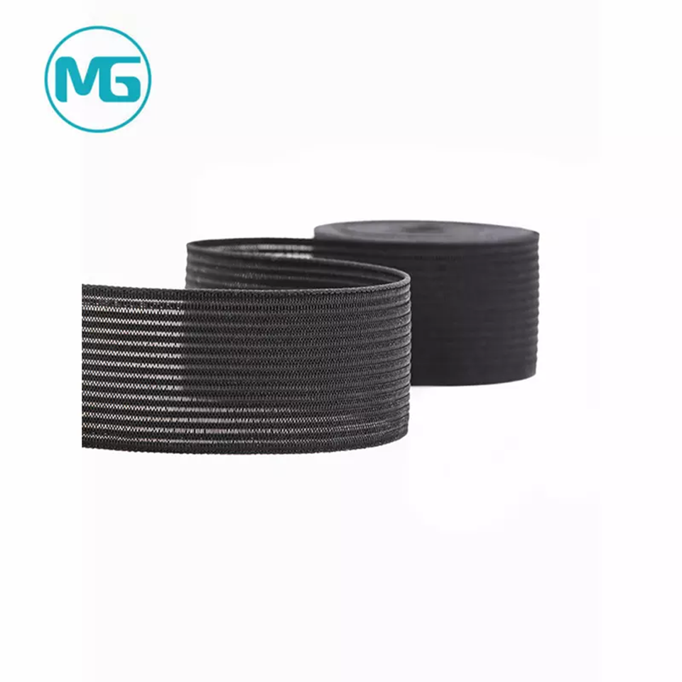 2''*1.2MM伸缩尼龙针织牛筋松紧带(环保) / 2 Inch Wooly Strech Nylon Knitting Breathable Elastic Band