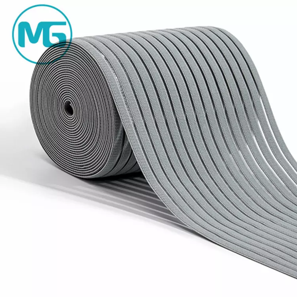 200MM*1.7MM特多针织牛筋中空松紧带(15坑)环保 / 200MM Polyester Breathable Elastic Knitting Elastic Band