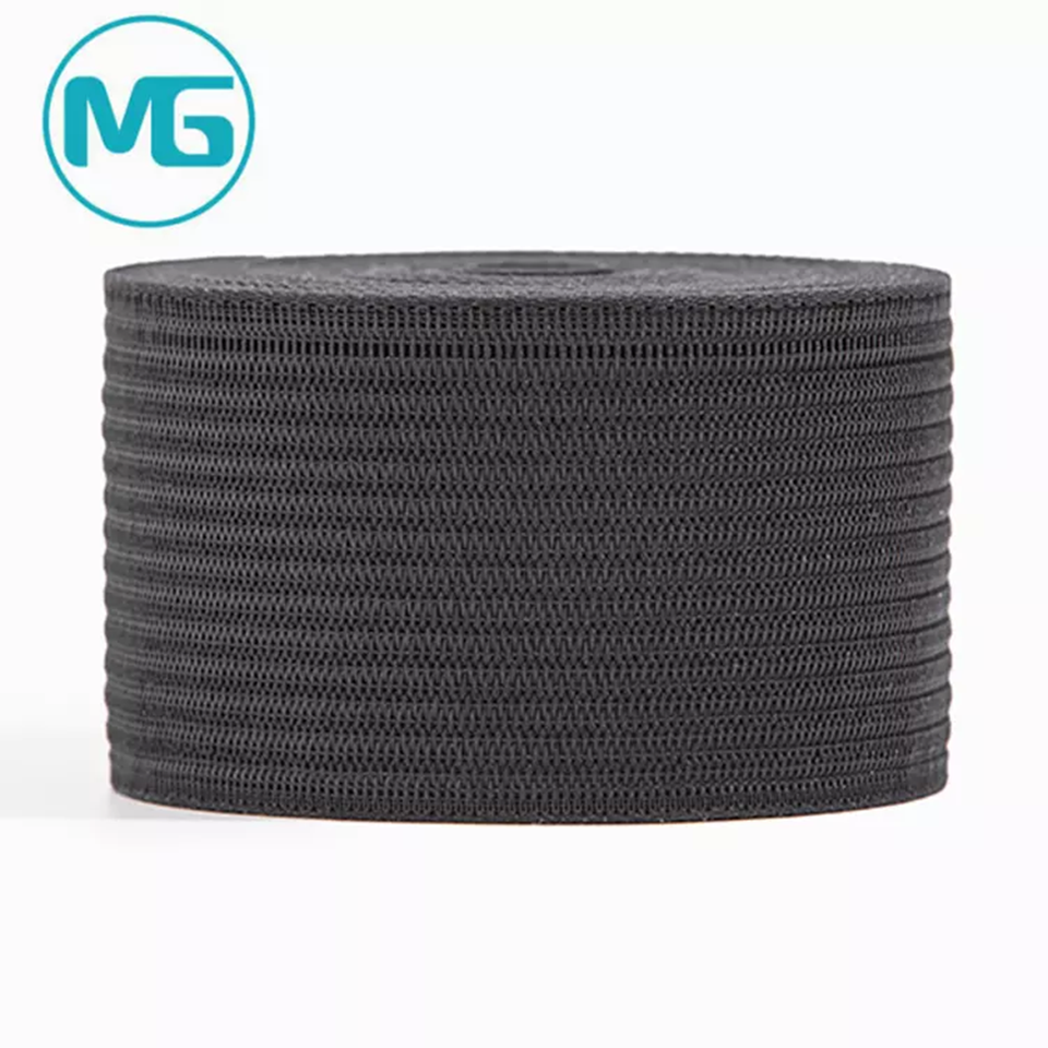 2''*1.2MM伸缩尼龙针织牛筋松紧带(环保) / 2 Inch Wooly Strech Nylon Knitting Breathable Elastic Band