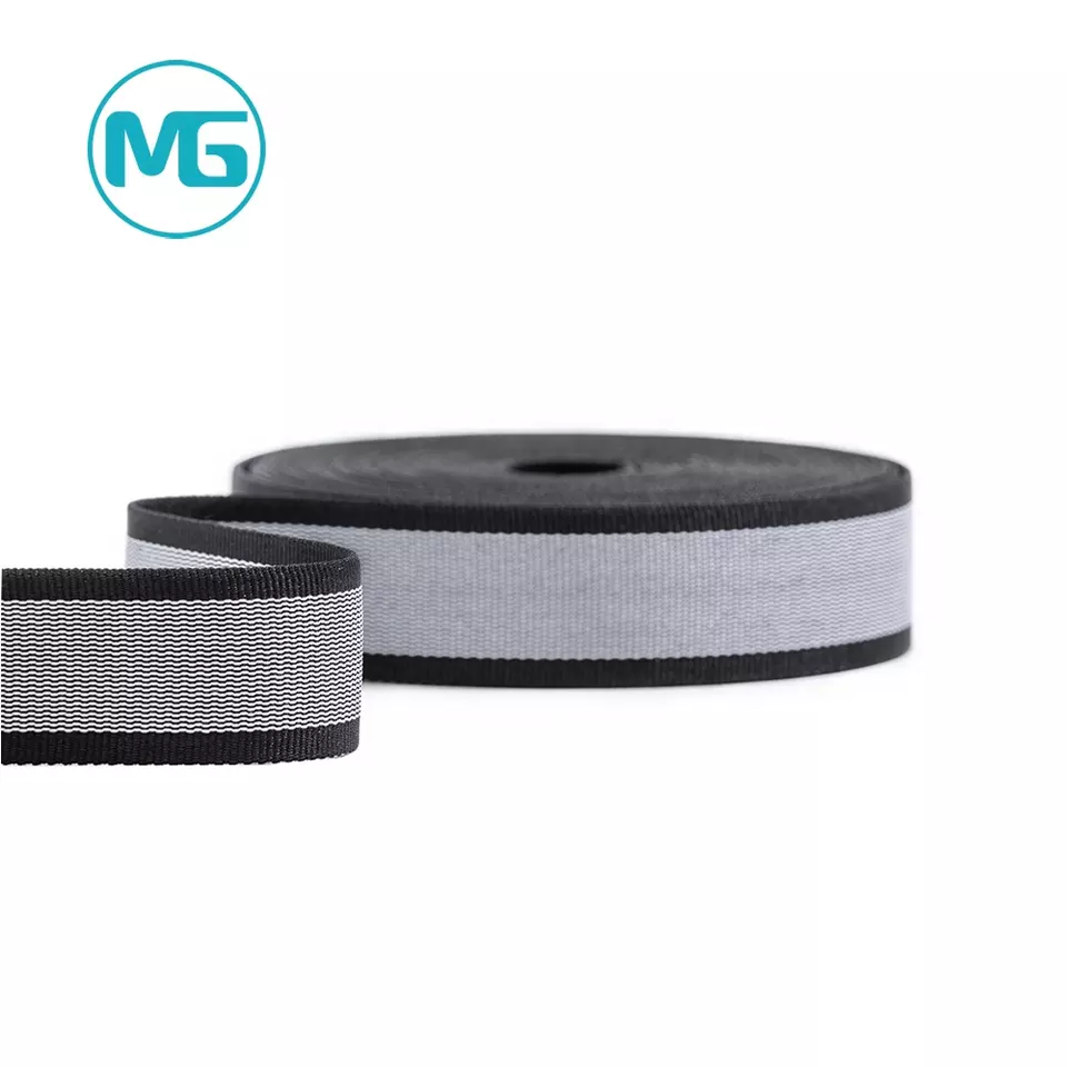 25MM*0.8MM特多丝光纱斜纹织带 / 25MM Polyester Mercerized fabric Twill Pattern webbing