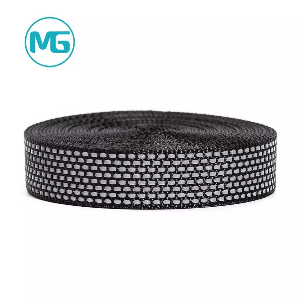 26MM*1.6MM反光织带 / Factory Supply Reflective Webbing Custom 26MM Tetoron Reflective Webbing