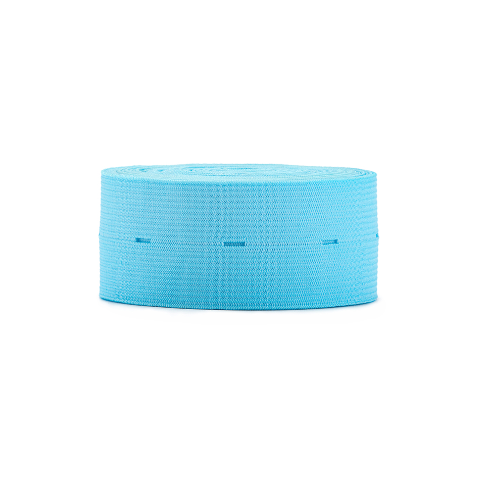 35MM*1.2MM特多针织纽扣松紧带 / 35MM Polyester Knitting Elastic Band 