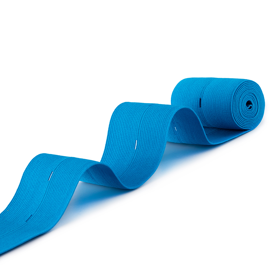 60MM*1.2MM特多针织纽扣松紧带 / 60MM Polyester Knitting Elastic Band