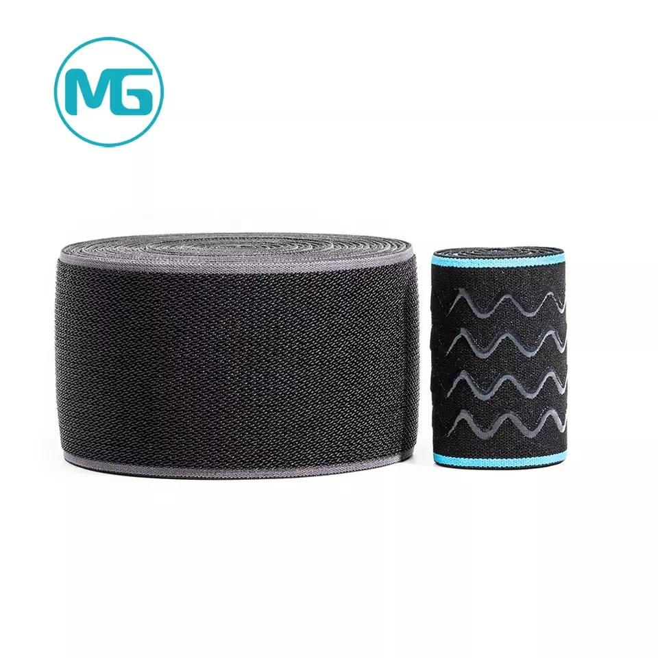 80MM伸缩尼龙魔术贴 / OEM Loop Strap Elastic band Custom 80mm Wooly Stretch Nylon Elastic Band