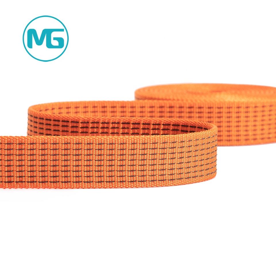 20MM*3.4MM 特多间色反光条止滑帶 / 20MM Webbing Anti-slip belt Polyester Non-slip Reflective Webbing