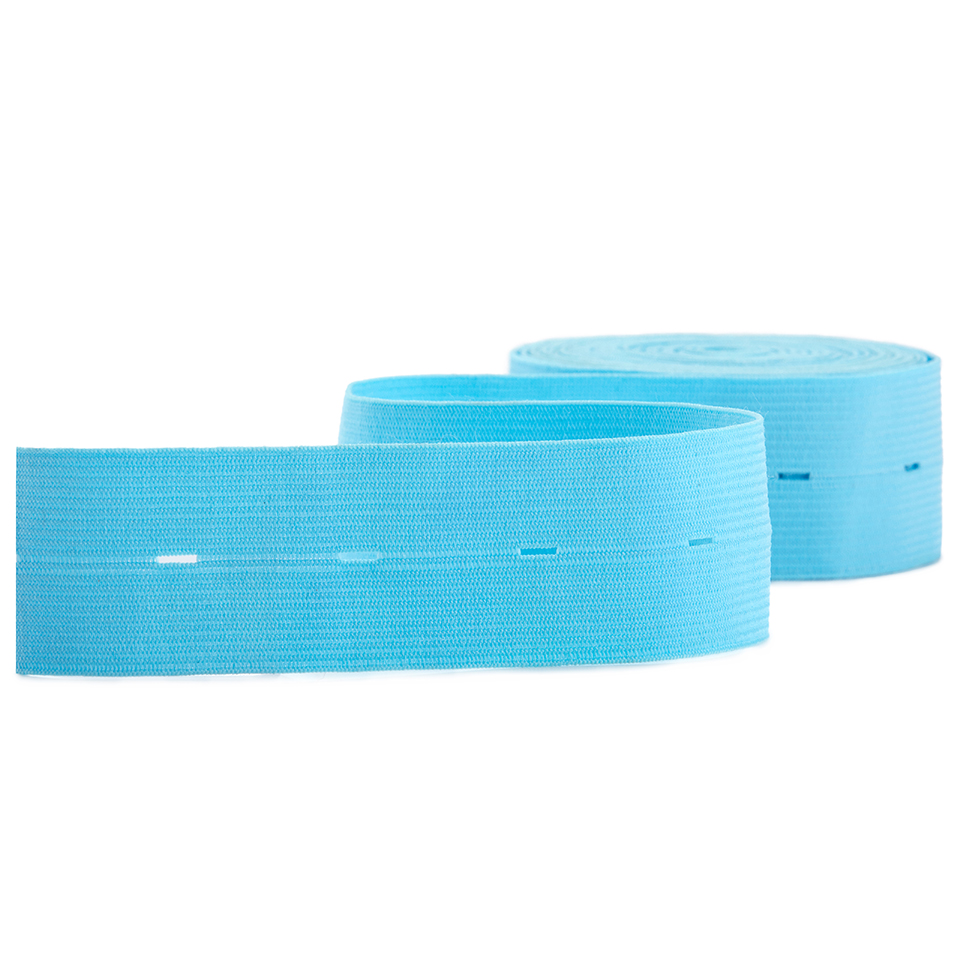 35MM*1.2MM特多针织纽扣松紧带 / 35MM Polyester Knitting Elastic Band 