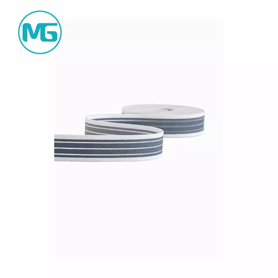 30MM*1.6MM特多间色高速中空松紧带(4坑) / 30MM Polyester Multi Color Breathable Elastic Woven Elastic Band