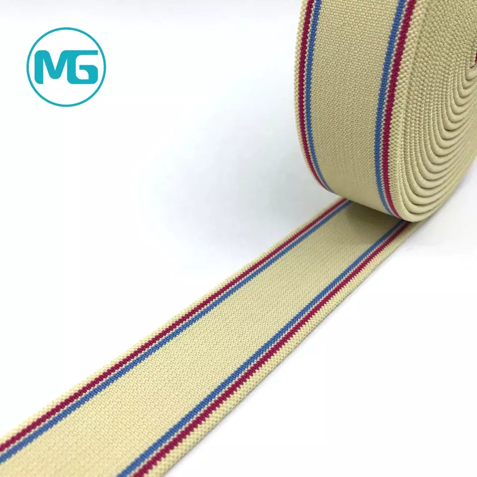 35MM / 75MM 特多高速间色松紧带 / 35MM /75MM Polyester Multi Color Flat Pattern Elastic Band