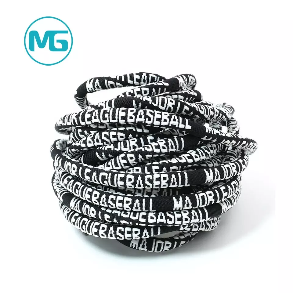 8MM伸缩尼龙提花绳 / 8MM Wooly Stretch Nylon Jacquard Round Cord For Hoodie Pants
