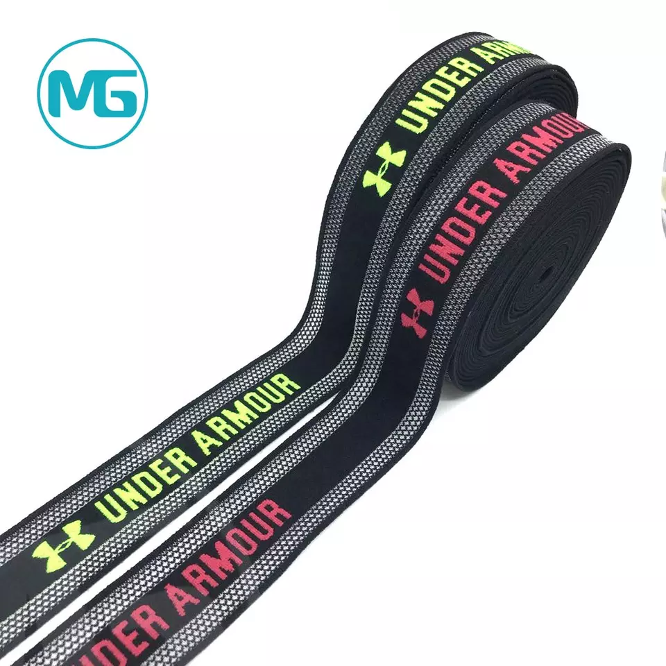 Custom Adjustable Elastic Edge Band Jacquard Woven 40Mm